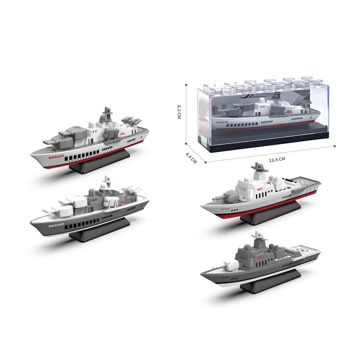 Sparkys Kovový model válečné lodi 1:64 - NAVY - šedá
