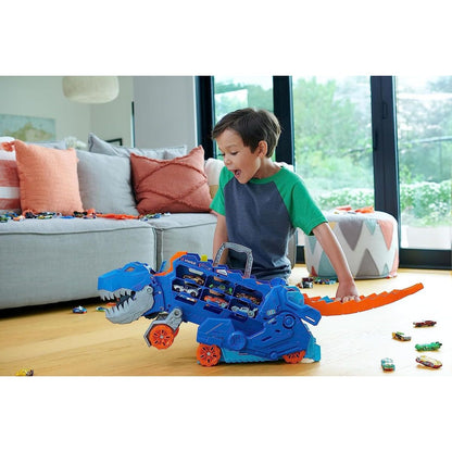 Mattel Hot Wheels City T-Rex tahač se světly a zvuky