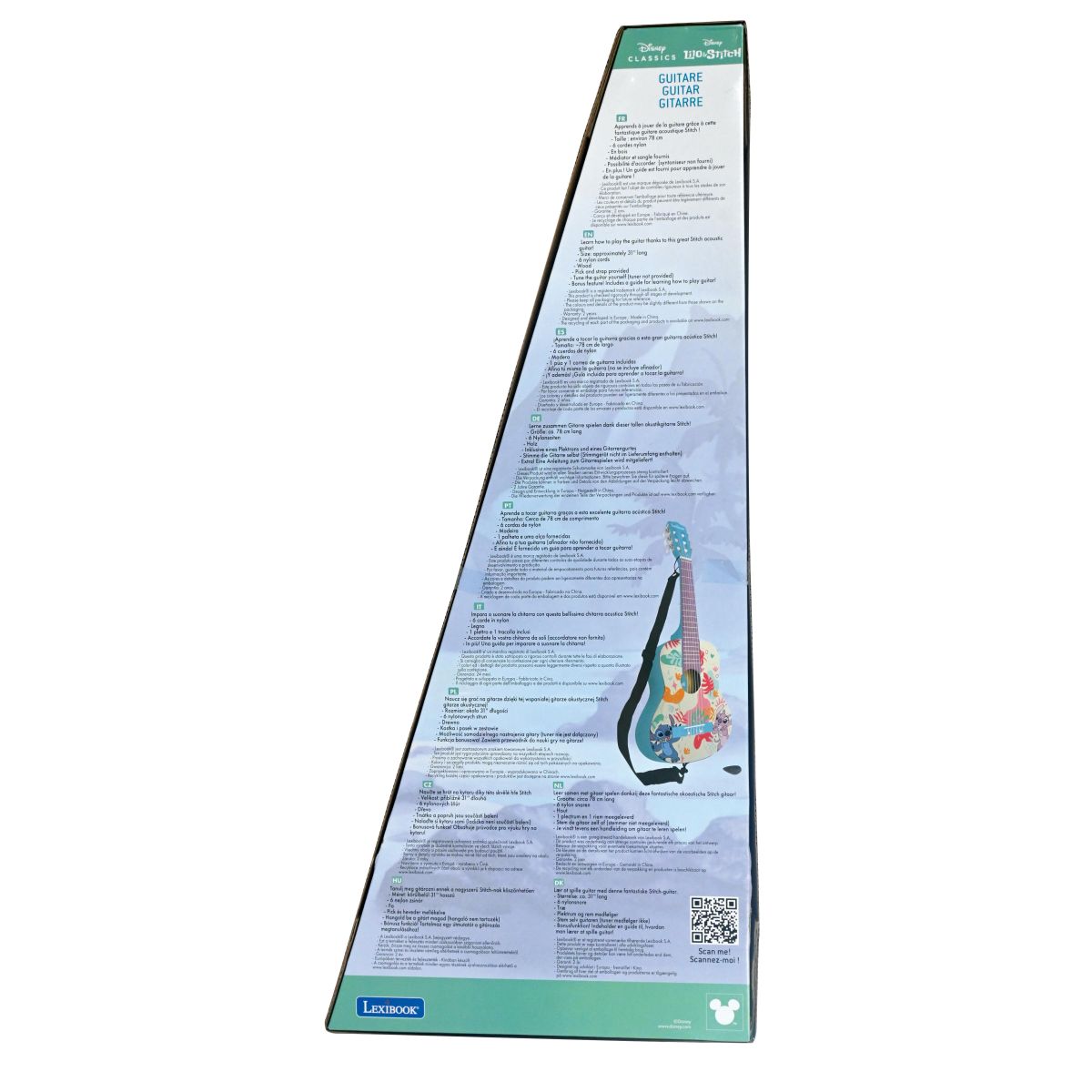 Lexibook Akustická dřevěná kytara 78 cm Stitch