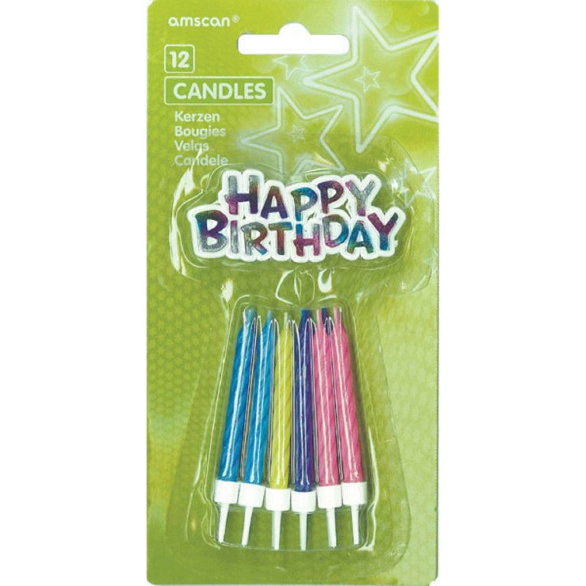 Epee Sada svíček Happy Birthday 12 ks