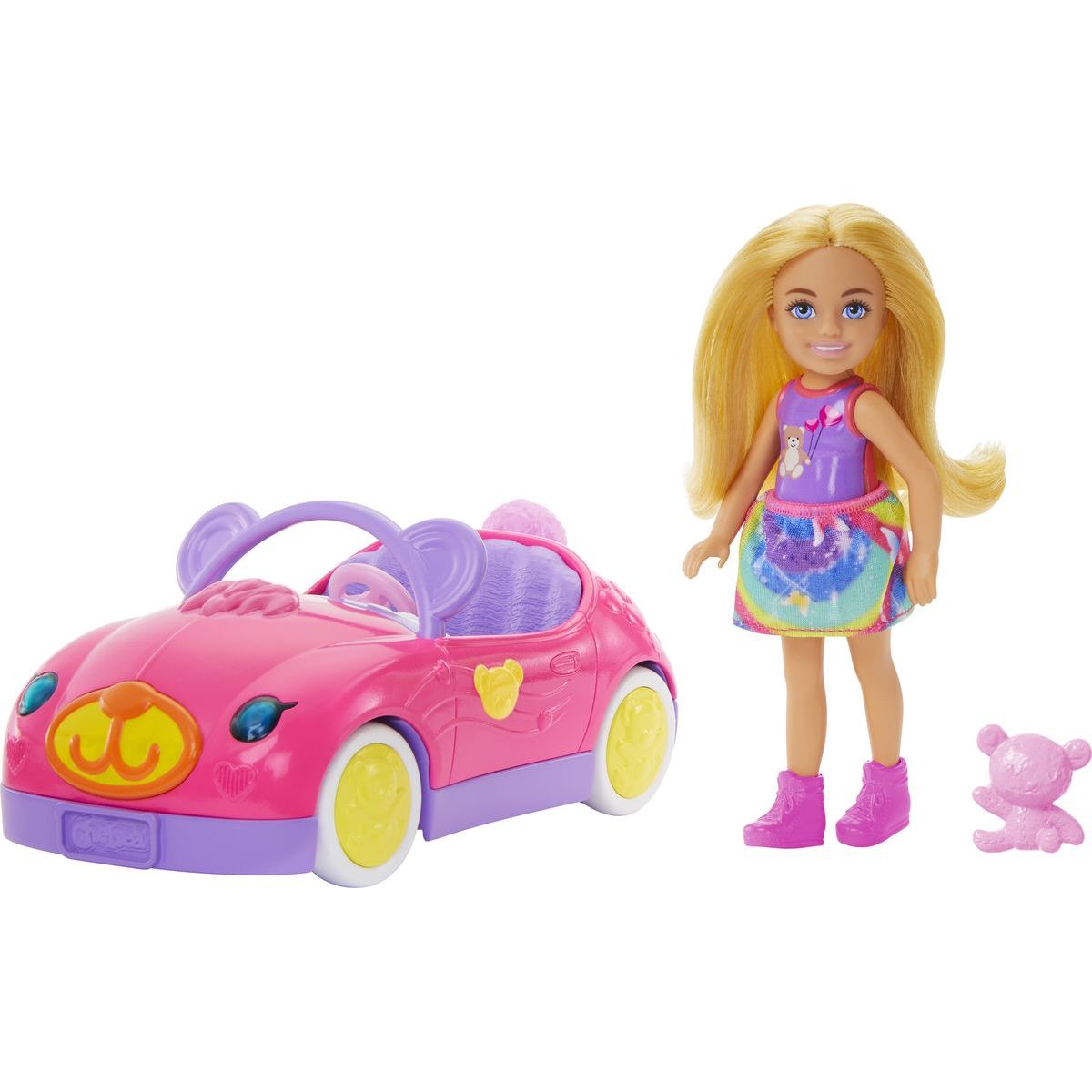 Barbie Chelsea a medvídkové autíčko