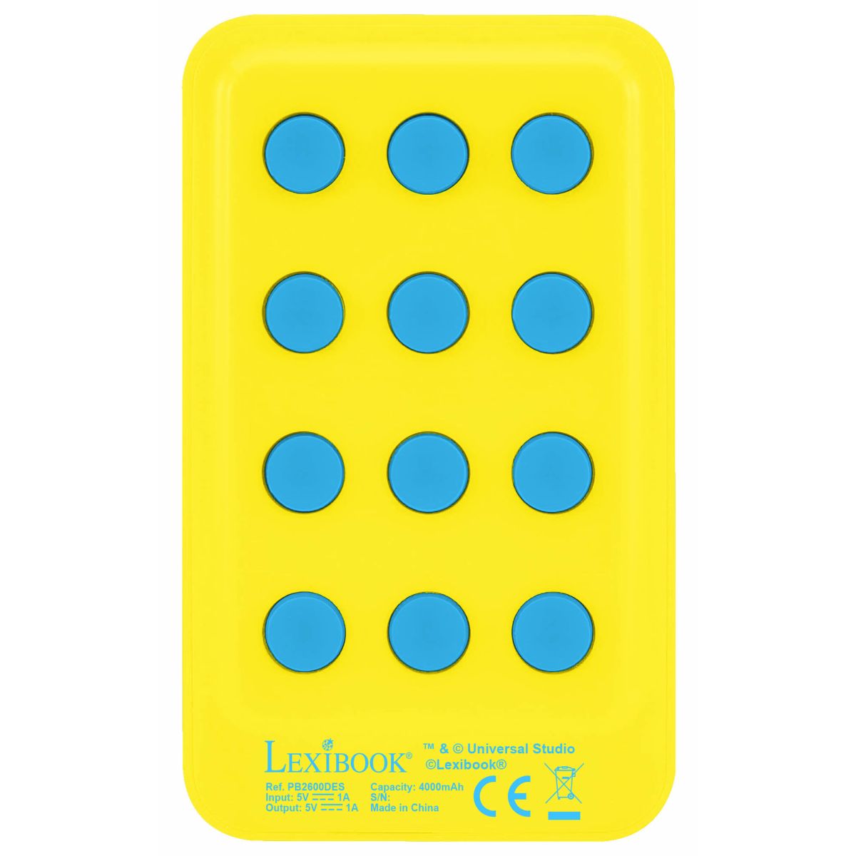 Lexibook Power banka Mimoni 4 000 mAh s přísavkami