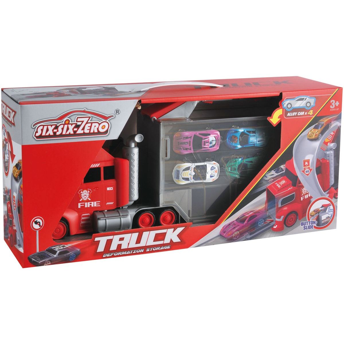 Alltoys Hrací set kamion a 4 autíčka