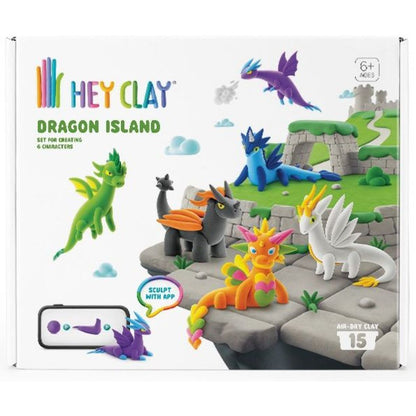 TM Toys Hey Clay Dračí ostrov Modelovací sada s doplňky