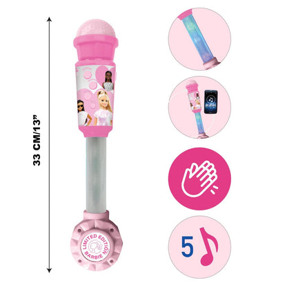 Lexibook Svítící trendy mikrofon Barbie s melodiemi