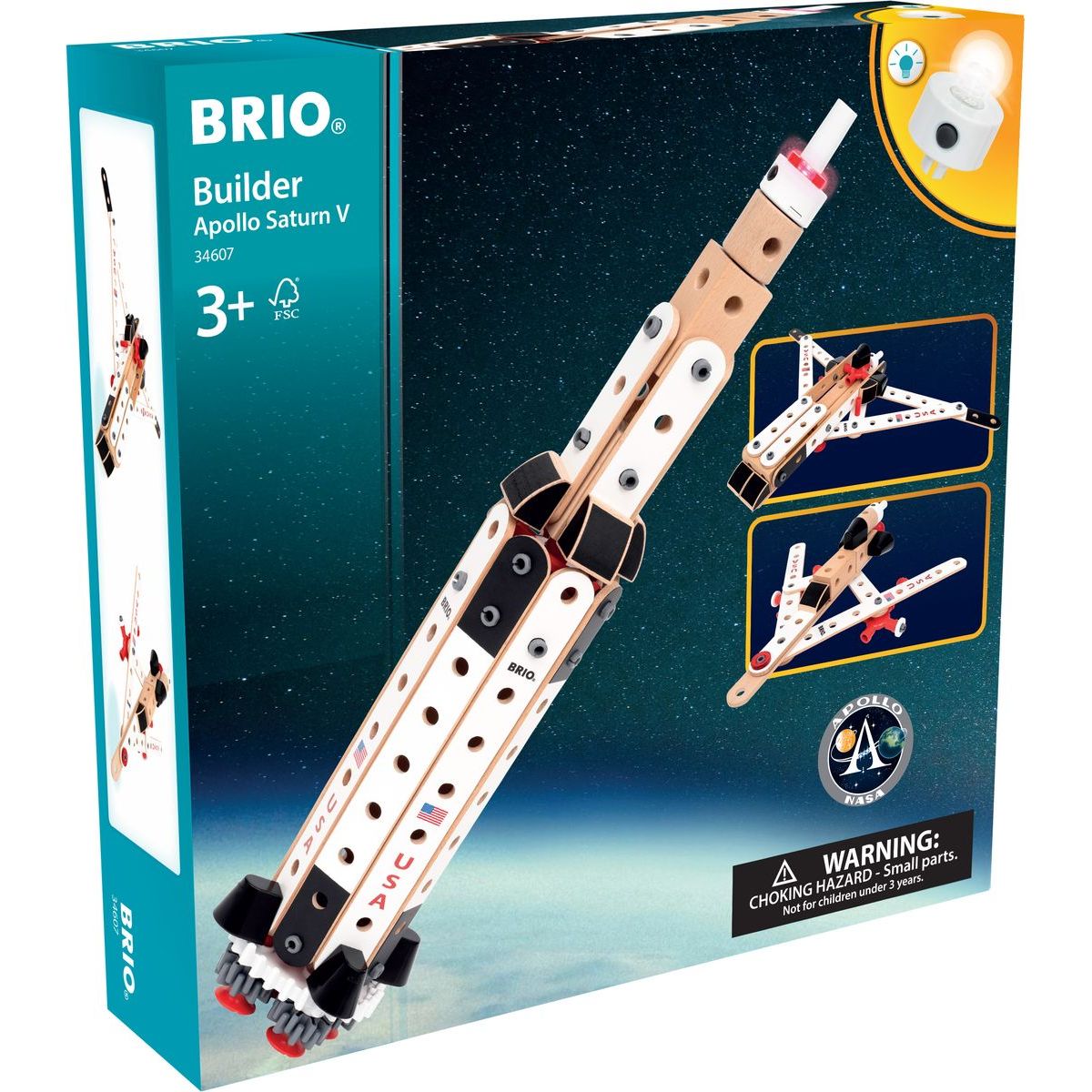 Stavebnice BRIO BUILDER NASA Apollo Saturn V