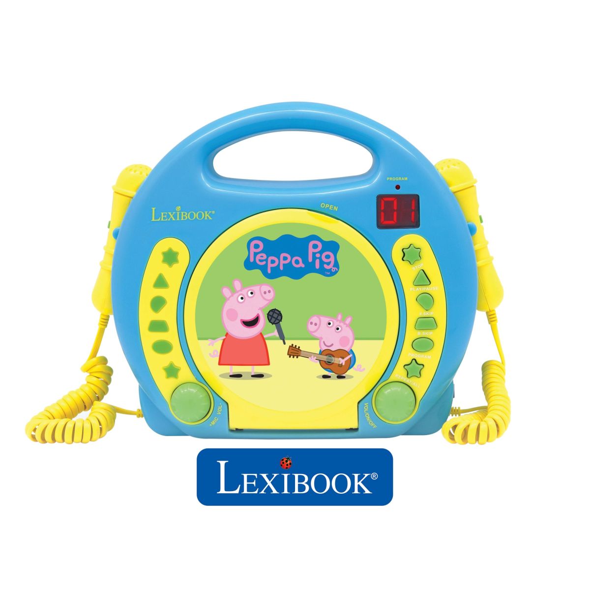 Lexibook CD přehrávač Prasátko Peppa se 2 mikrofony