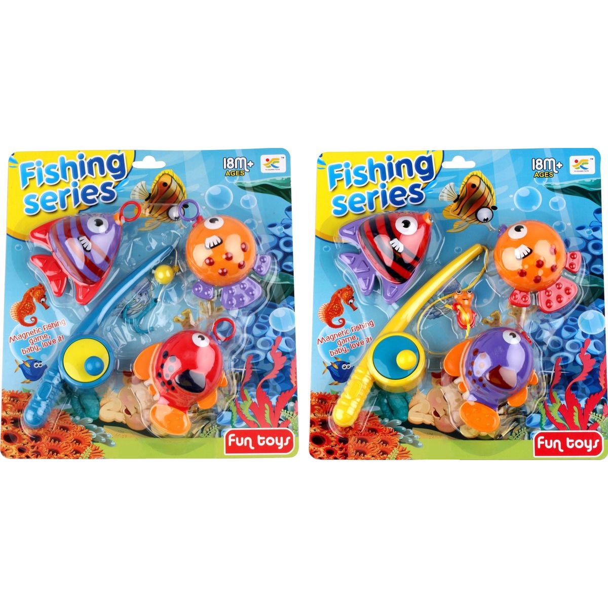 Alltoys Rybaření 3 ryby baculaté - žlutý prut