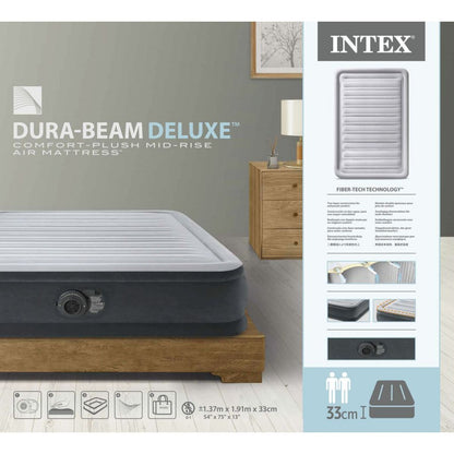 Intex 67768NDINT Nafukovací postel Dura-Beam Full 137 x 191 x 33 cm