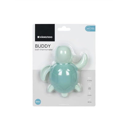 KikkaBoo Teploměr do vany Buddy Mint