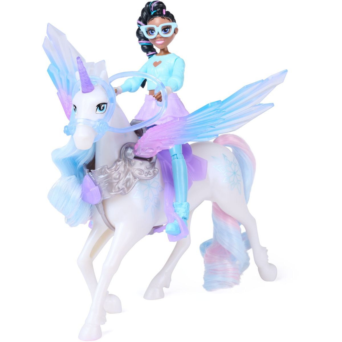 Spin Master Unicorn academy kouzelná křídla glacier & layla 11cm