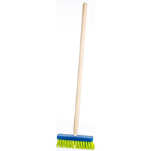 Koště modré s násadou dřevo 80 cm