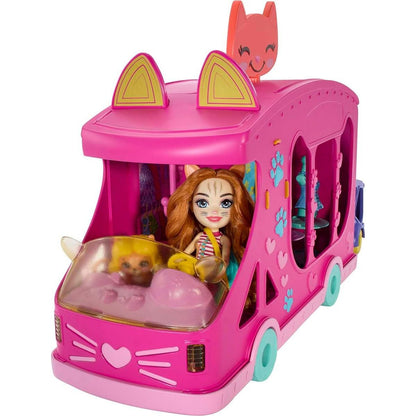 Enchantimals kočičí módní obchod na kolech herní set