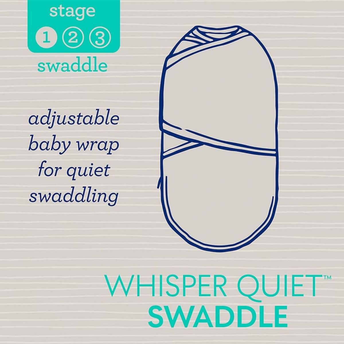 Summer Infant Zavinovačka SwaddleMe Whisper Quiet proužky