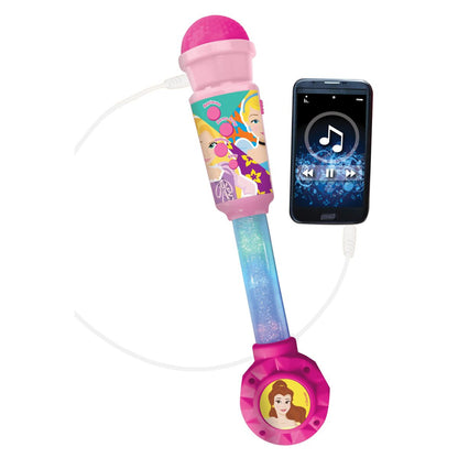 Lexibook Svítící trendy mikrofon Disney princezny s melodiemi