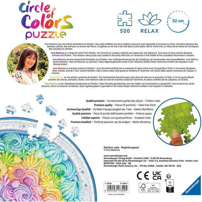Ravensburger puzzle 173495 Duhový dort 500 dílků