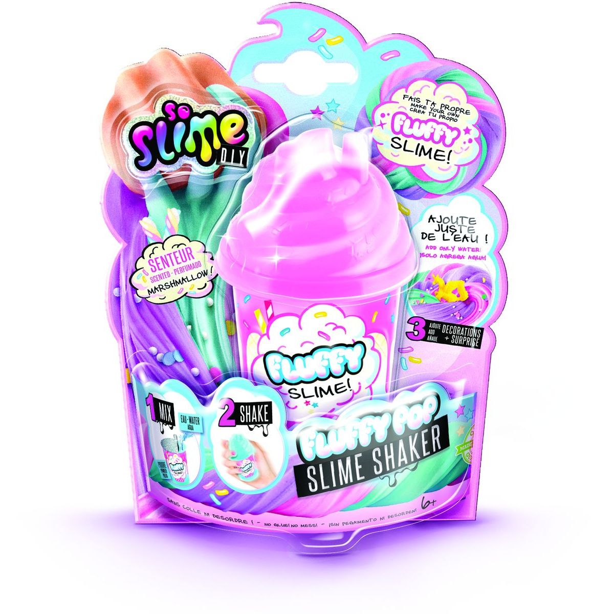 So Slime Fluffy kelímek růžový
