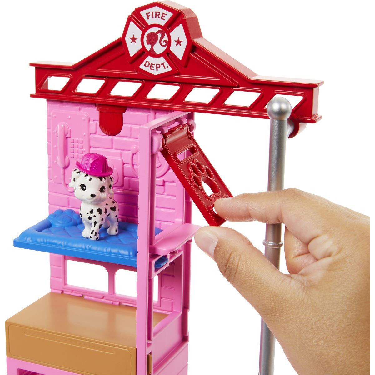 Barbie Hasičská stanice s panenkou