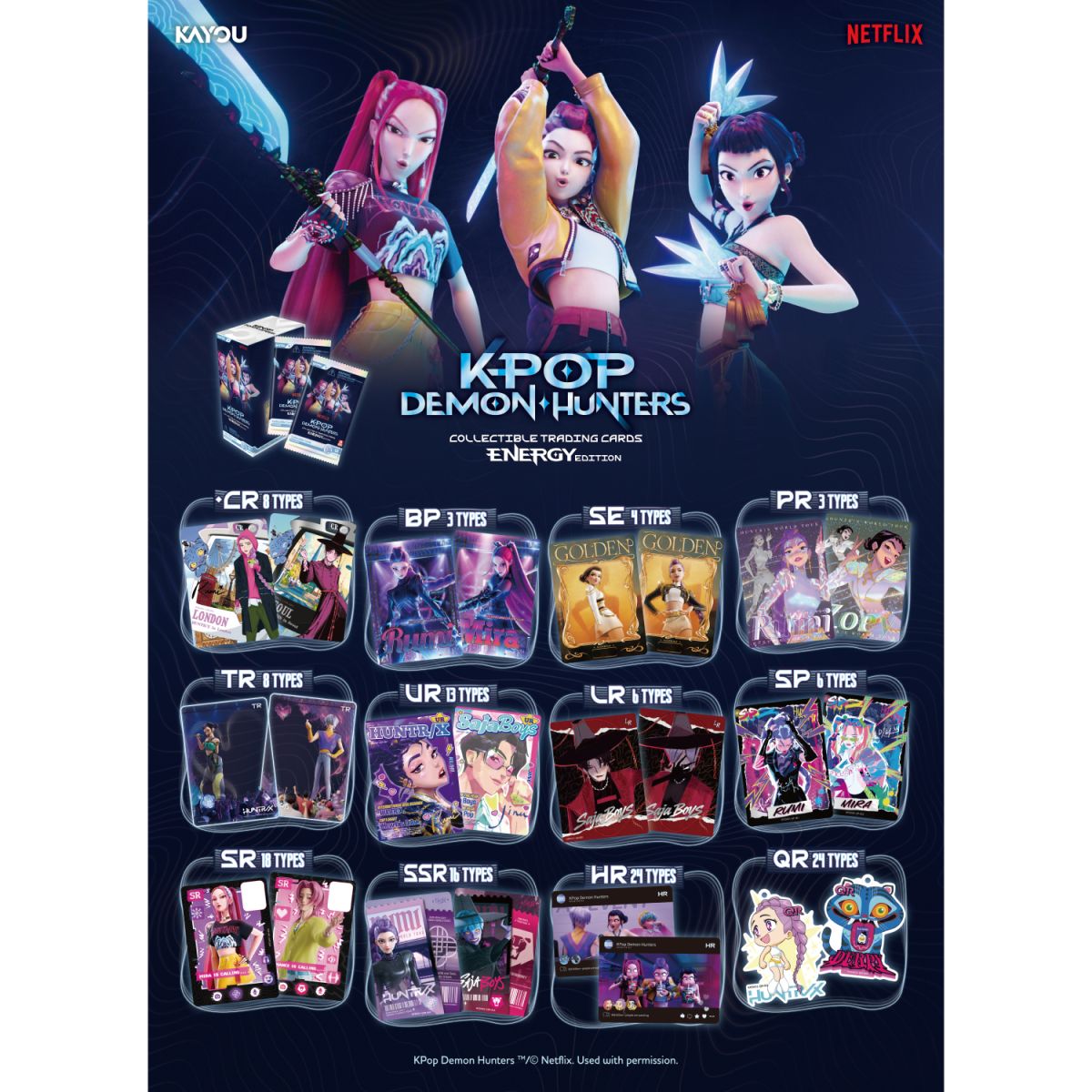 EPEE K-POP Demon Hunters World Tour Sběratelské karty Energy Edition