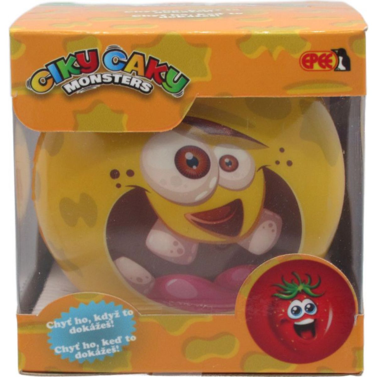 Epee Ciky Caky Monsters bláznivý míč žlutý 10 cm
