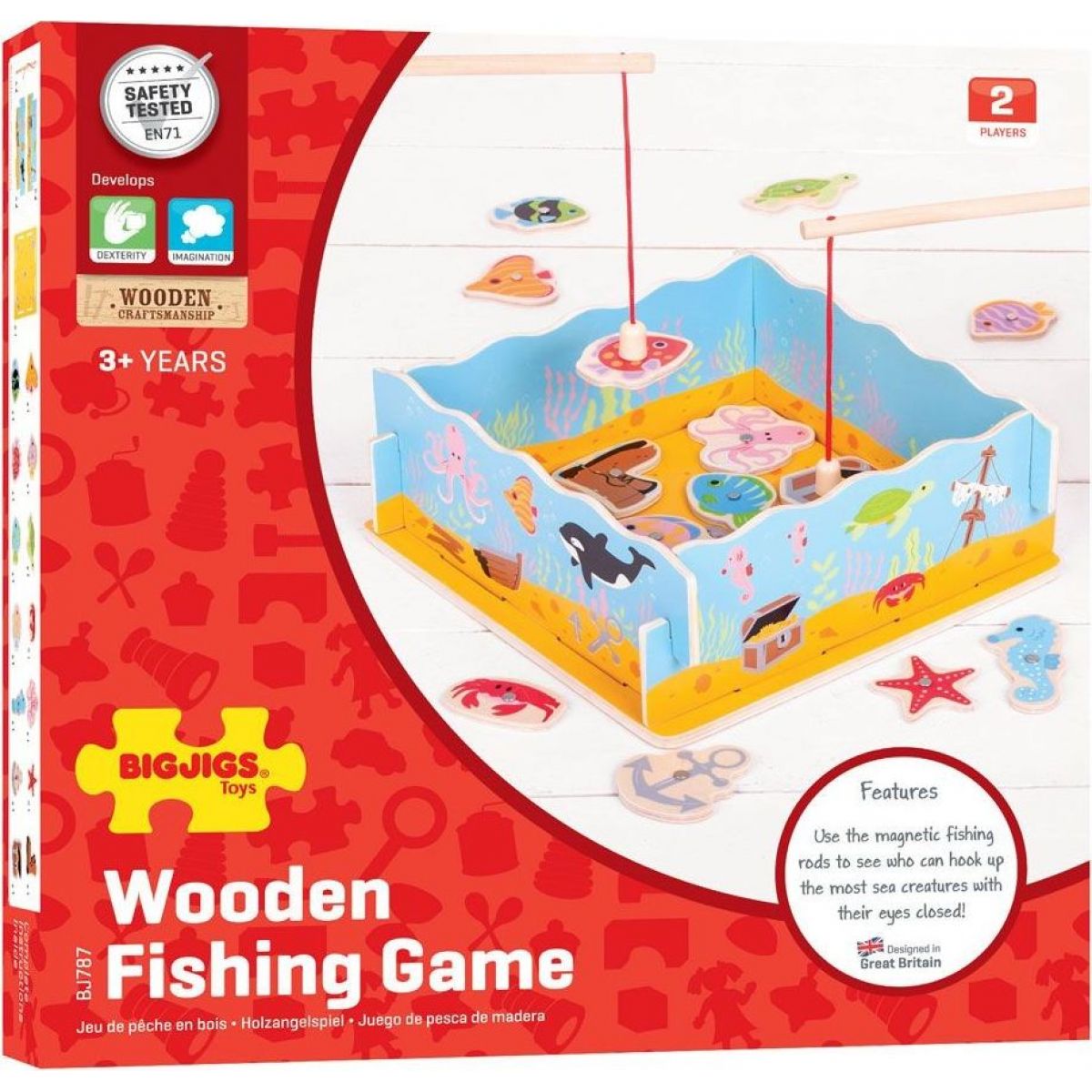Bigjigs Toys Magnetické chytání rybiček