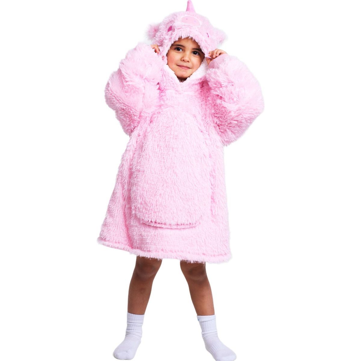 Cozy Noxxiez CH305 Jednorožec -hřejivá televizní mikinová deka s kapucí pro děti 3 - 6 let