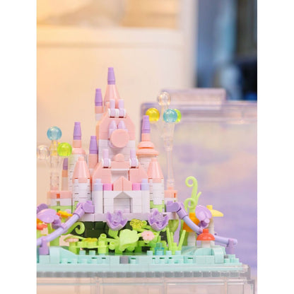 Stavebnice mini KOCO Letní hrad plast 412ks v krabičce 11x12x5cm