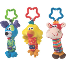 Playgro Cestovní závěsné hračky 3 ks