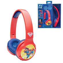 Lexibook 2v1 bluetooth skládací sluchátka Superman s limitem hlasitosti