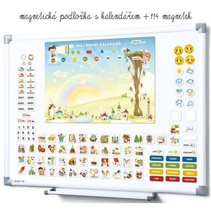 Kalendář magnetický - Školka 114 ks magnetek