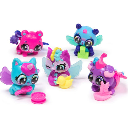 Hatchimals karton zvířátek neónová duha