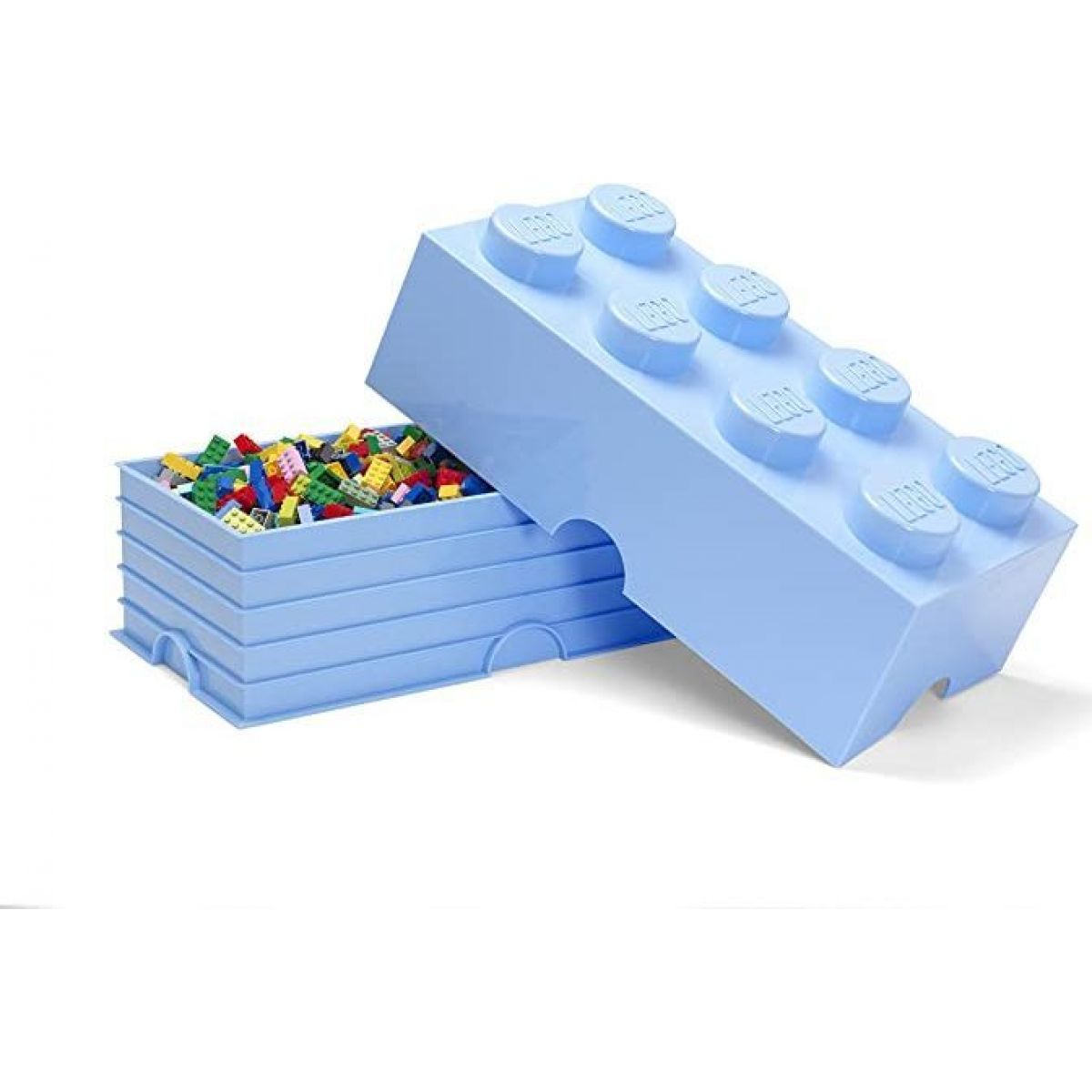 LEGO® Úložný box 25 x 50 x 18 cm Světle modrý