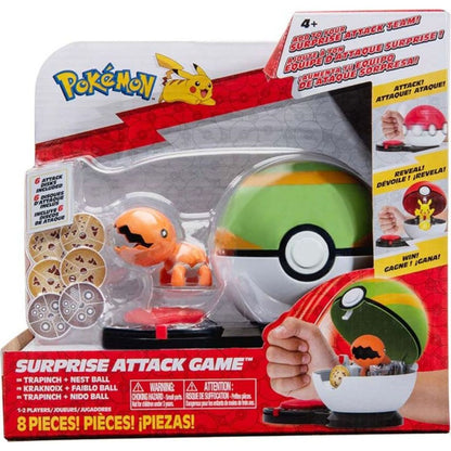 Jazwares Pokemon Surprise Attack Game Single-Packs Trapinch