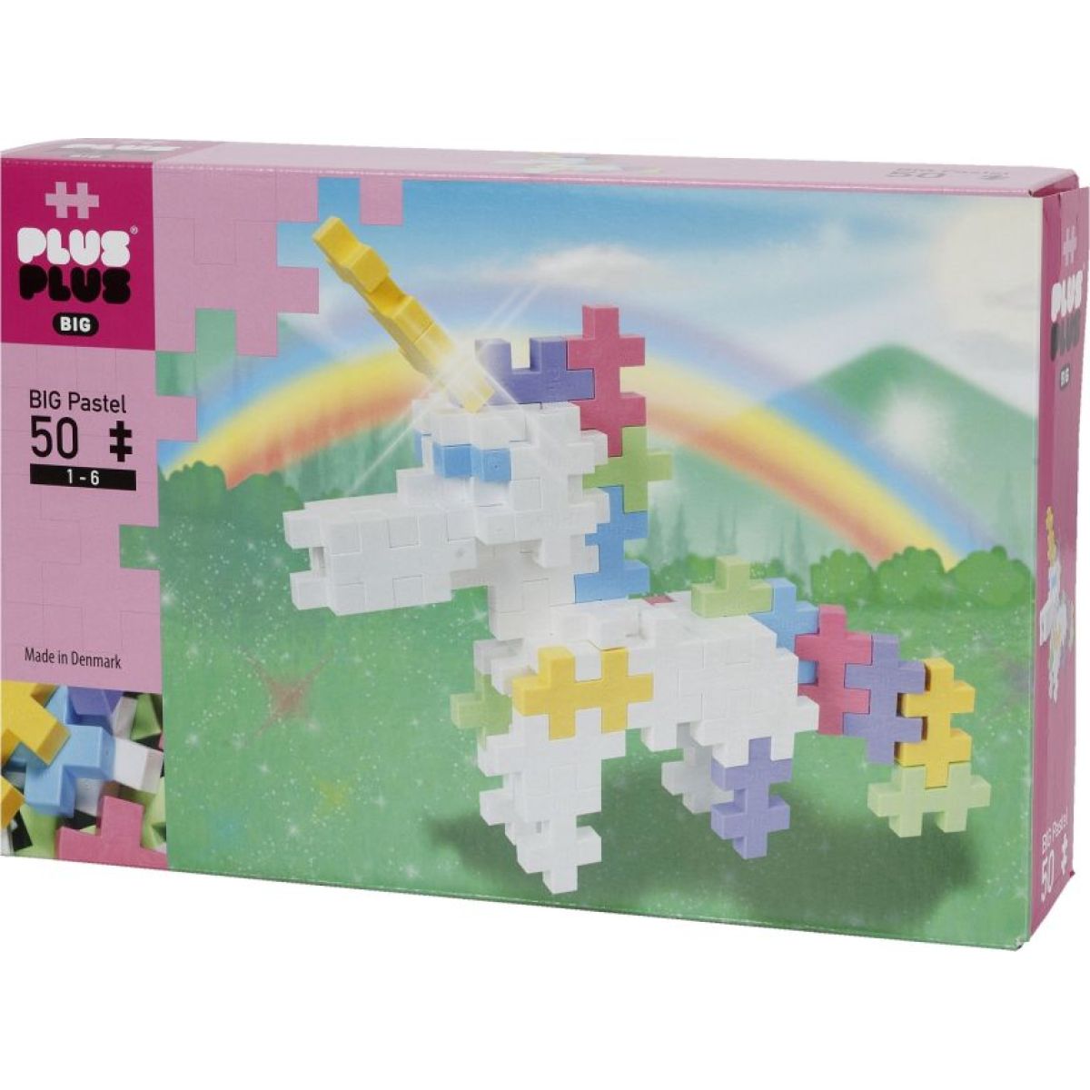 Plus-Plus BIG Pastel Jednorožec 50 ks