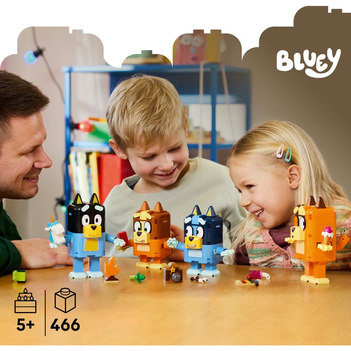 LEGO® Bluey 11217 Bluey a její rodinka z kostek
