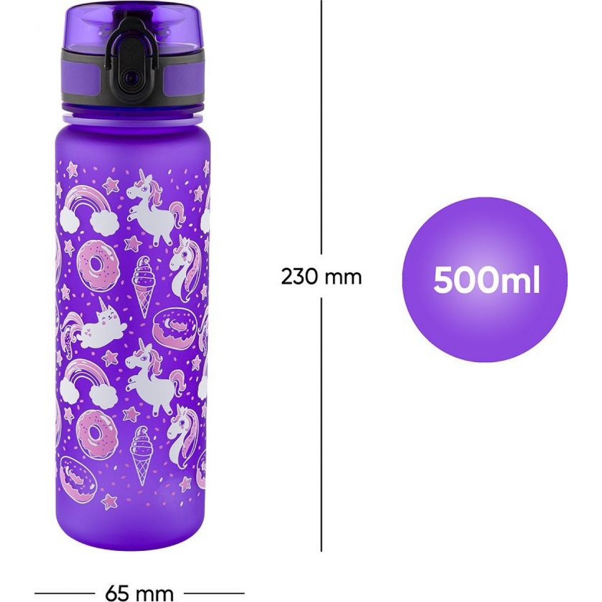 BAAGL Tritanová láhev na pití Jednorožec 500 ml