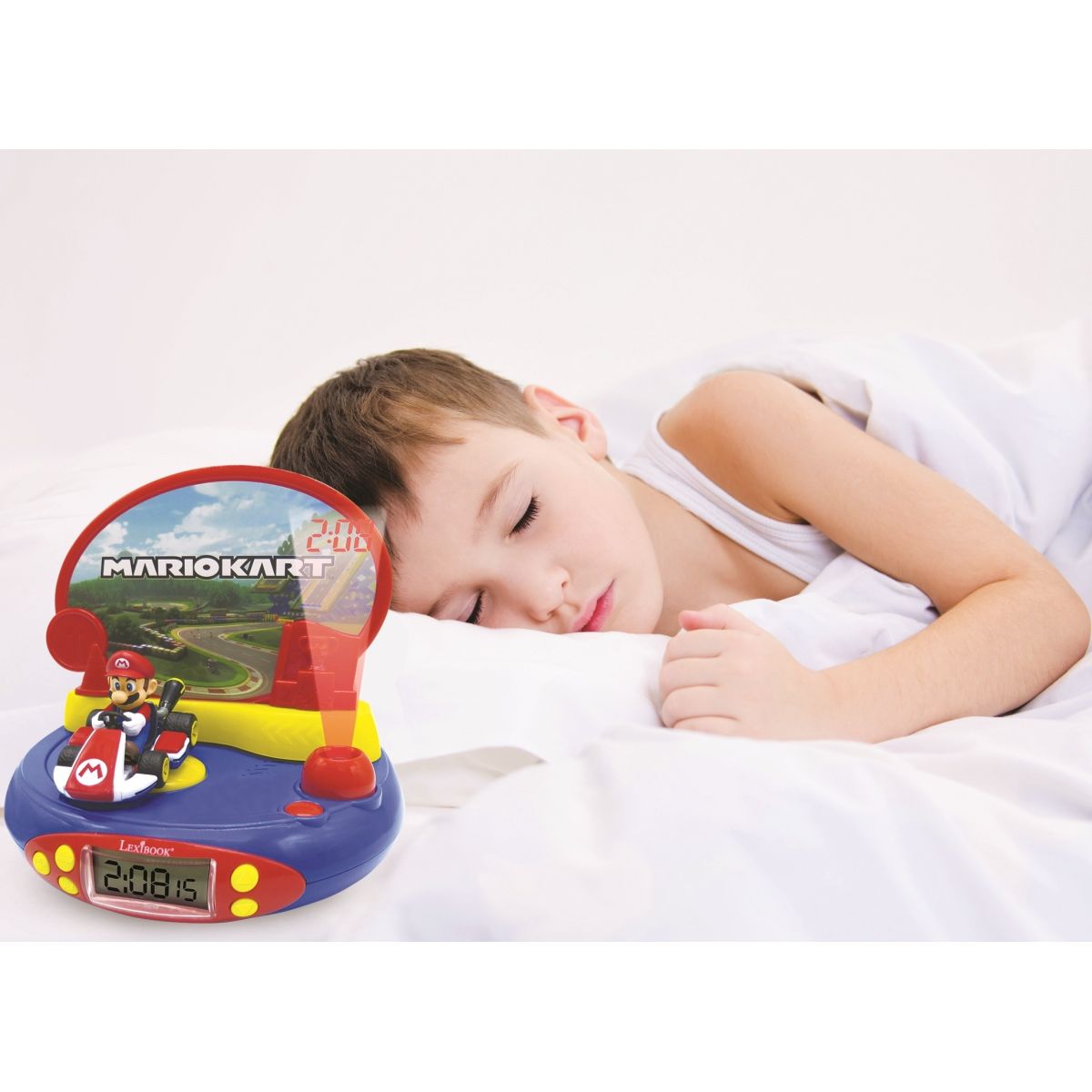 Lexibook 3D budík Mario Kart s projekcí času