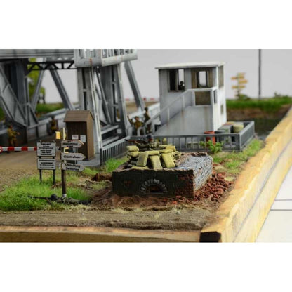 Italeri Model Kit diorama 6194 Pegasus Bridge Airborne Assault 1:72