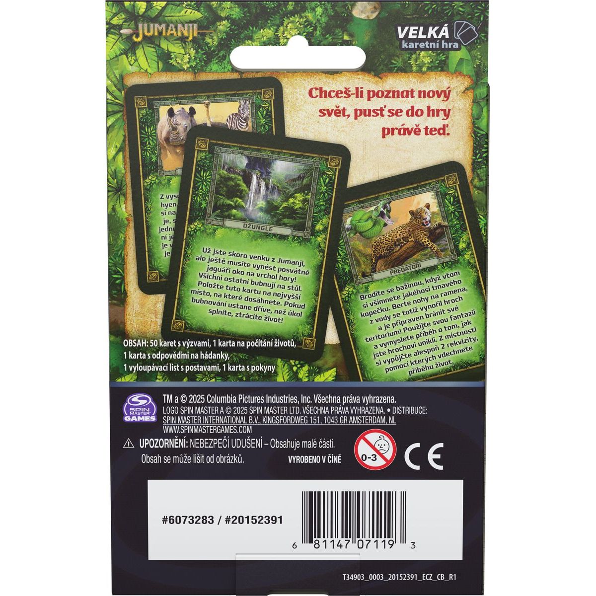 Spin Master Games Jumanji karetní verze CZ