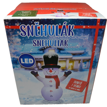 Nafukovací svítící sněhulák 245 cm