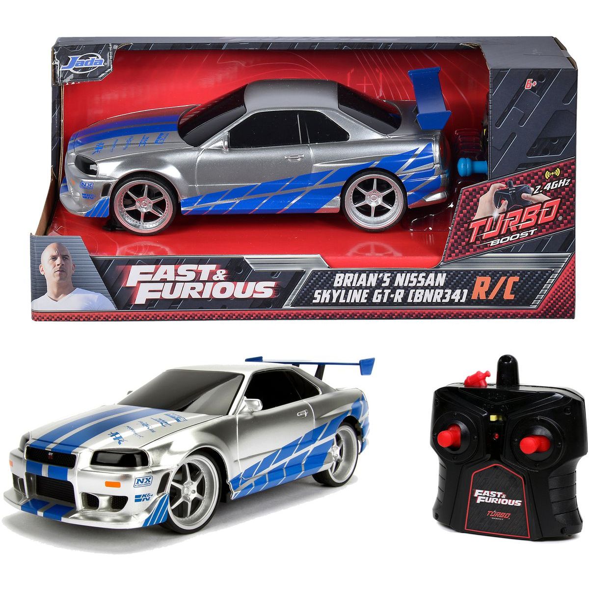Rychle a zběsile RC auto Nissan Skyline 1:24
