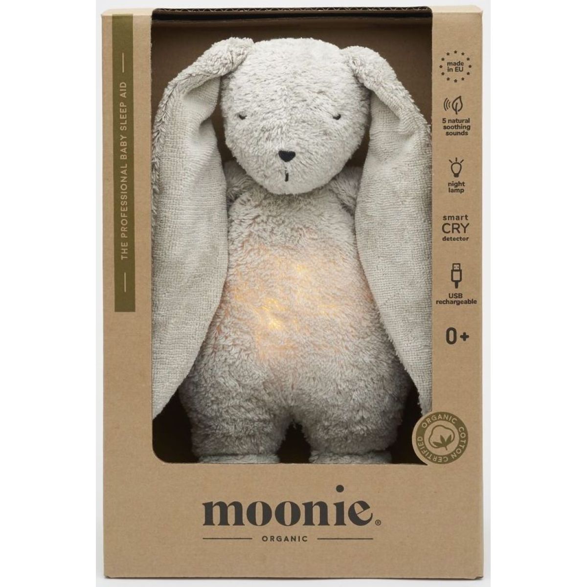 Moonie Usínáček Zajíček 2.0 Organic Grey