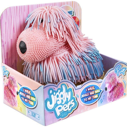 Pejsek mazlíček Jiggly perleťový růžový