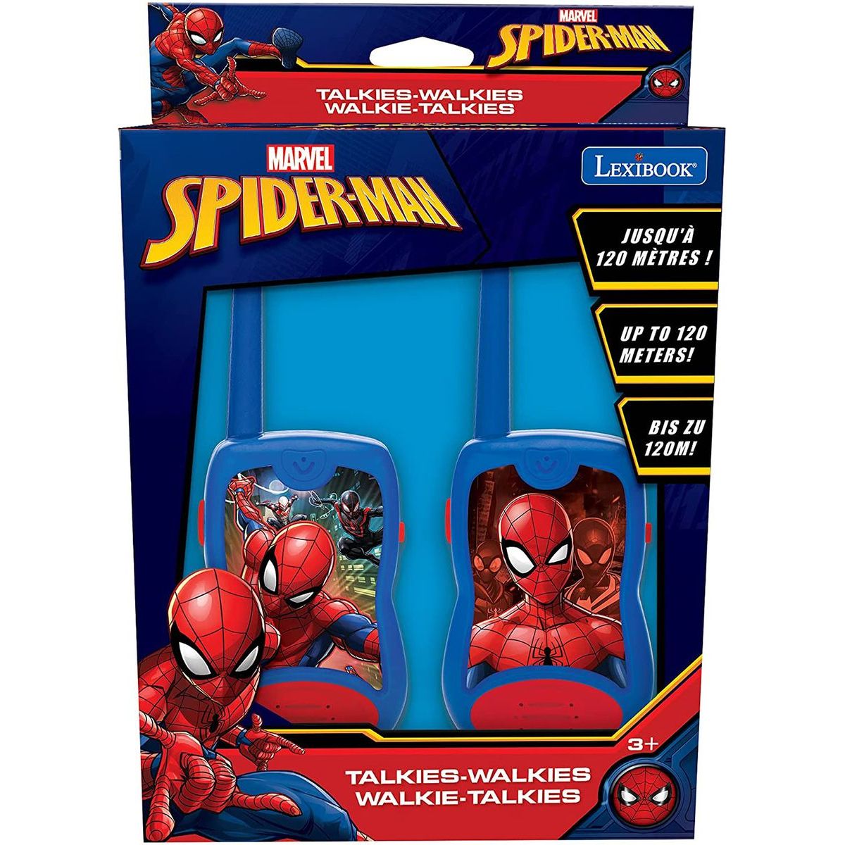 Lexibook vysílačky Spiderman s dosahem 200 m