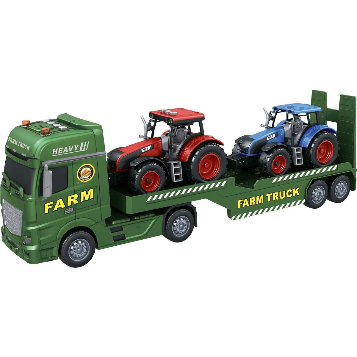 Sparkys CITY SERVICE CAR - 1:12 Farmářský tahač s vlekem a 2 traktory - Poškozený obal