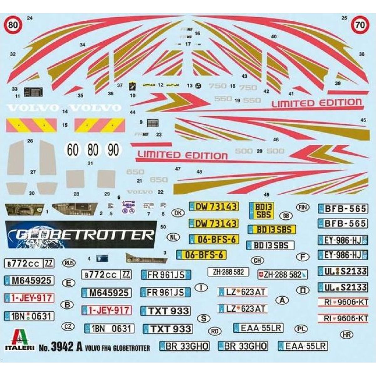 Italeri Model Kit truck 3942 Volvo FH4 Globetrotter Medium Roof 1:24