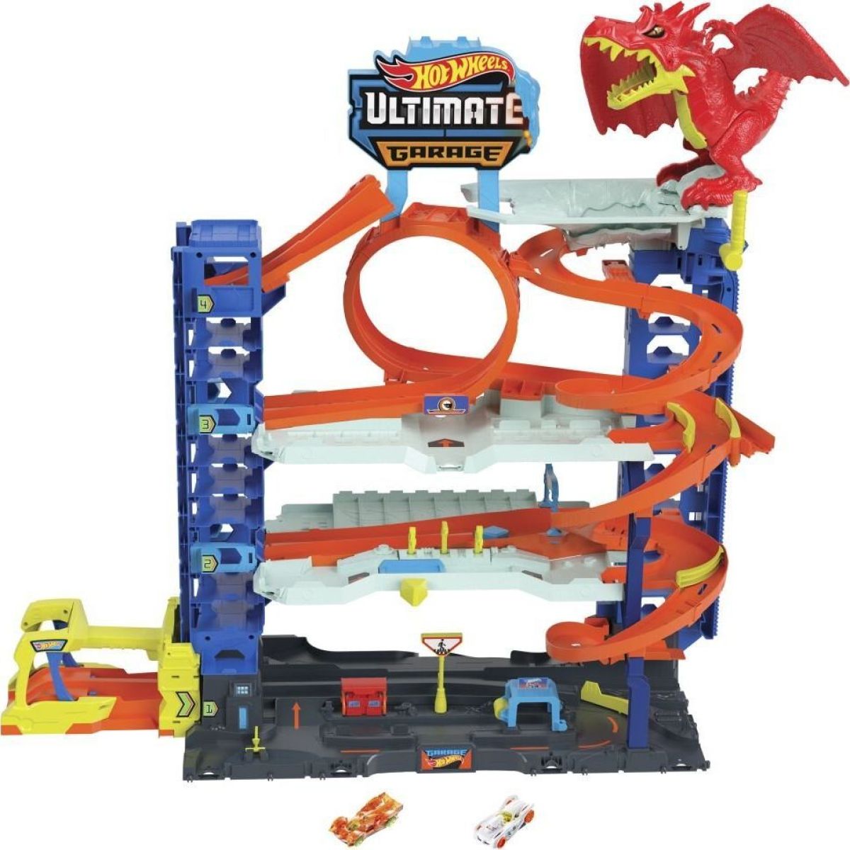 Mattel Hot Wheels City Garáž s drakem - Poškozený obal