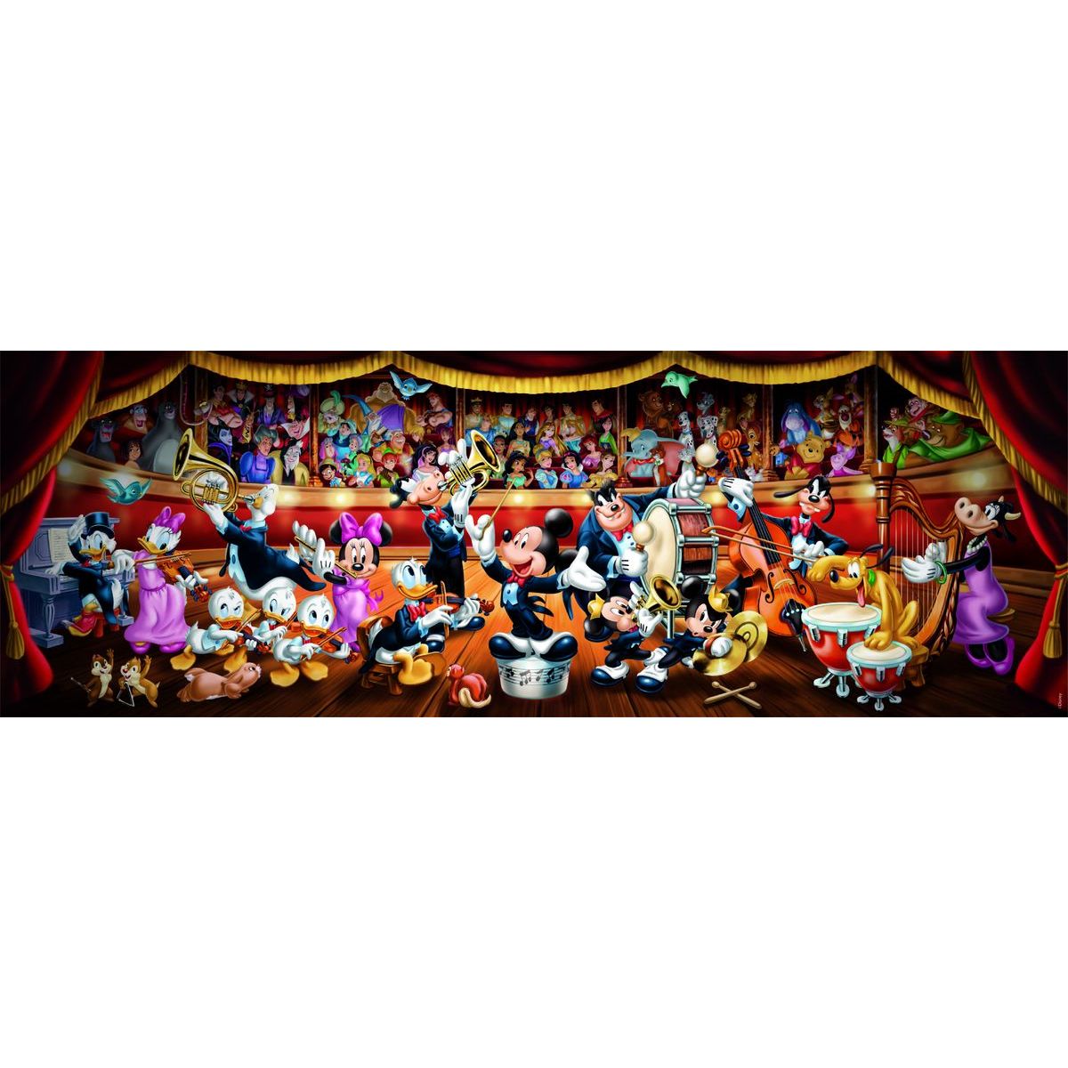Clementoni puzzle 1000 Panorama Disney Orchestr