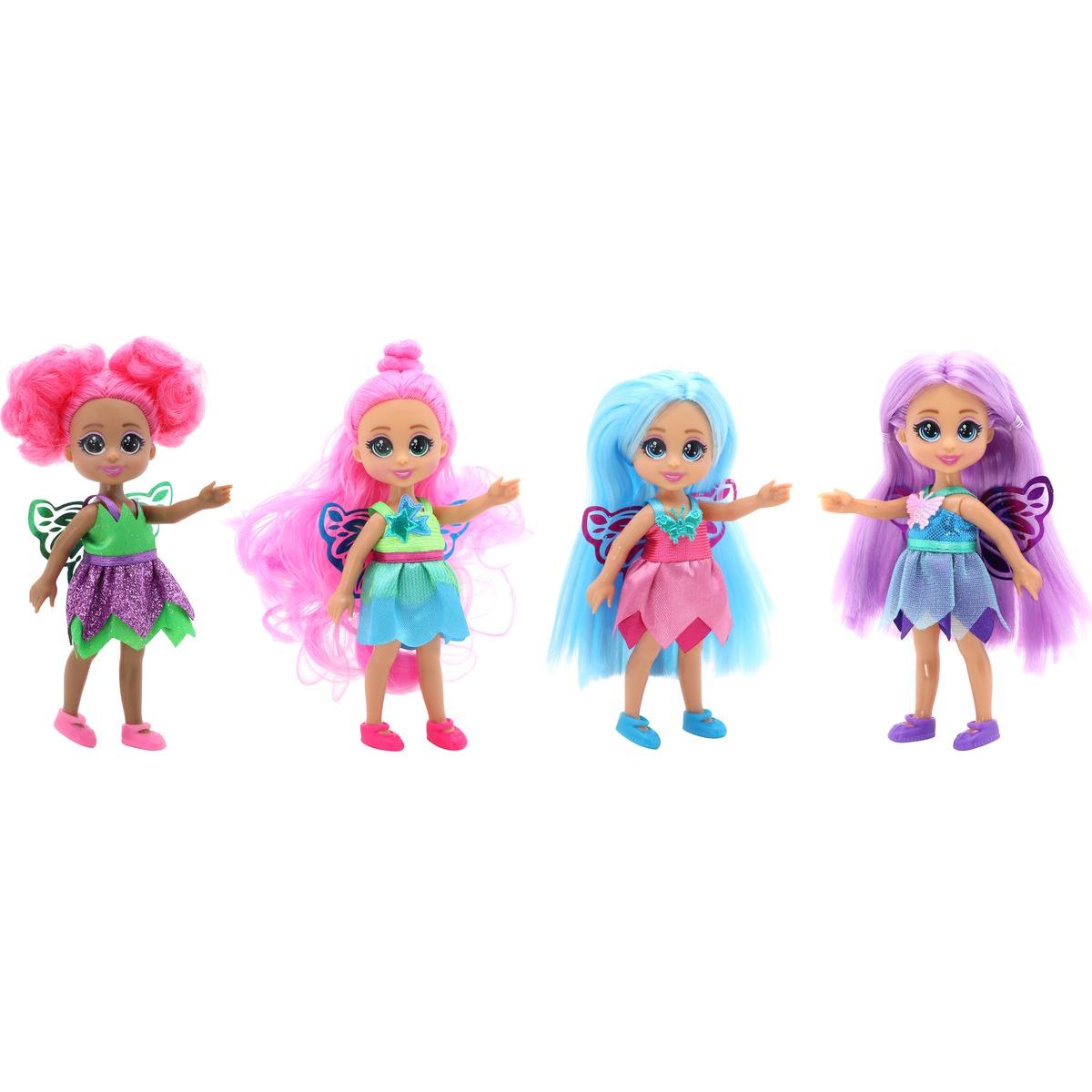 Funville Dreameez mini víla v kornoutku růžové vlásky