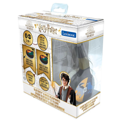 Lexibook 2v1 bluetooth skládací sluchátka Harry Potter s limitem hlasitosti